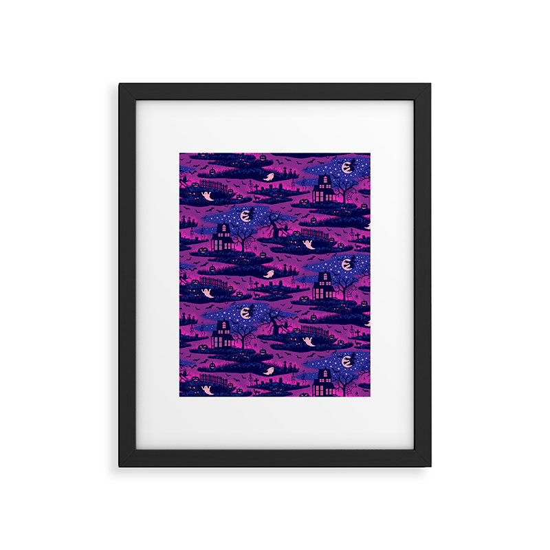 Halloween Night - Mystic Violet  Framed Art Print Gallery Image 6