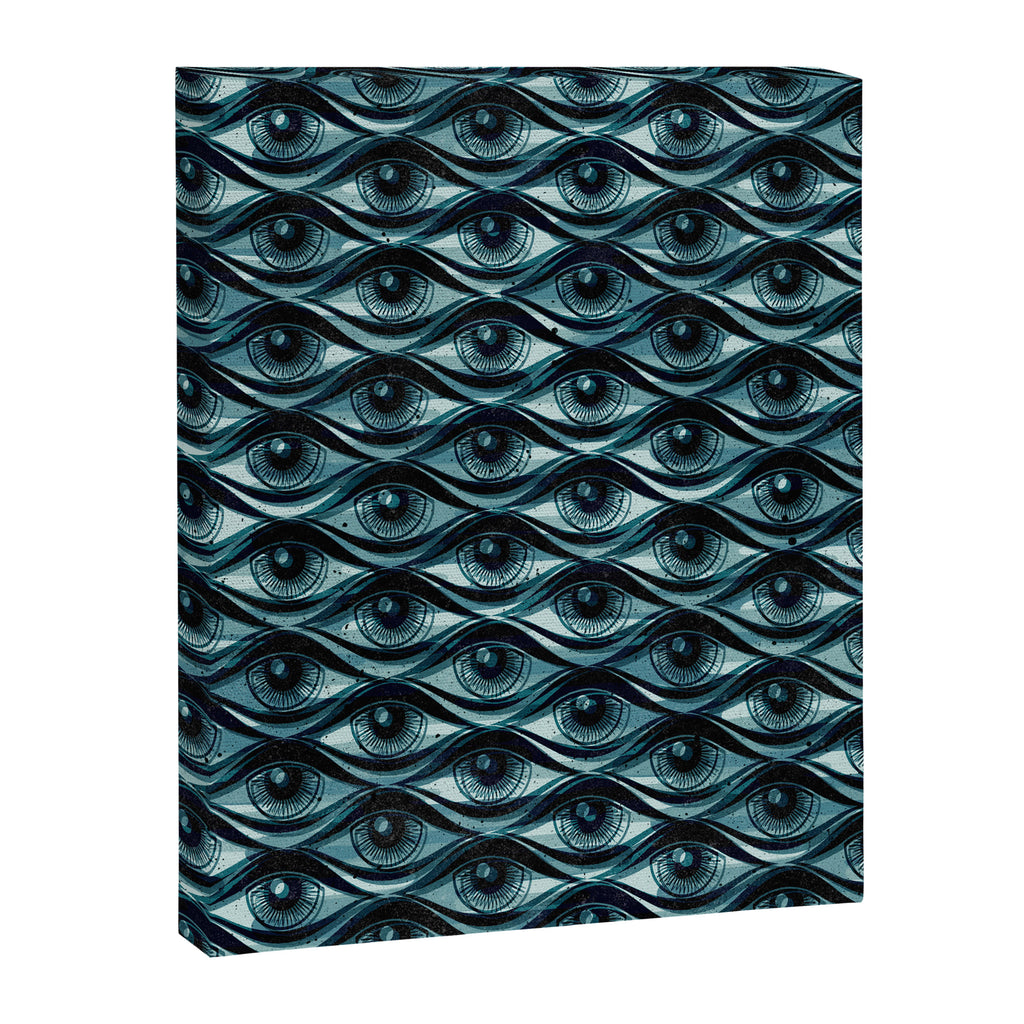 Hypnotized - vintage blue Canvas Print Gallery Image 8