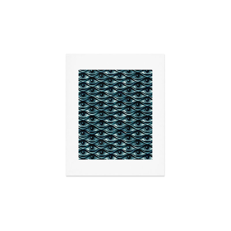 Hypnotized - vintage blue Art Print Gallery Image 1