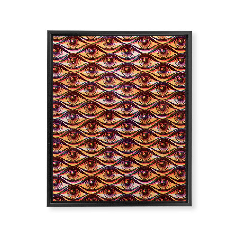 Hypnotized - vintage gold Framed Canvas Print Gallery Image 8