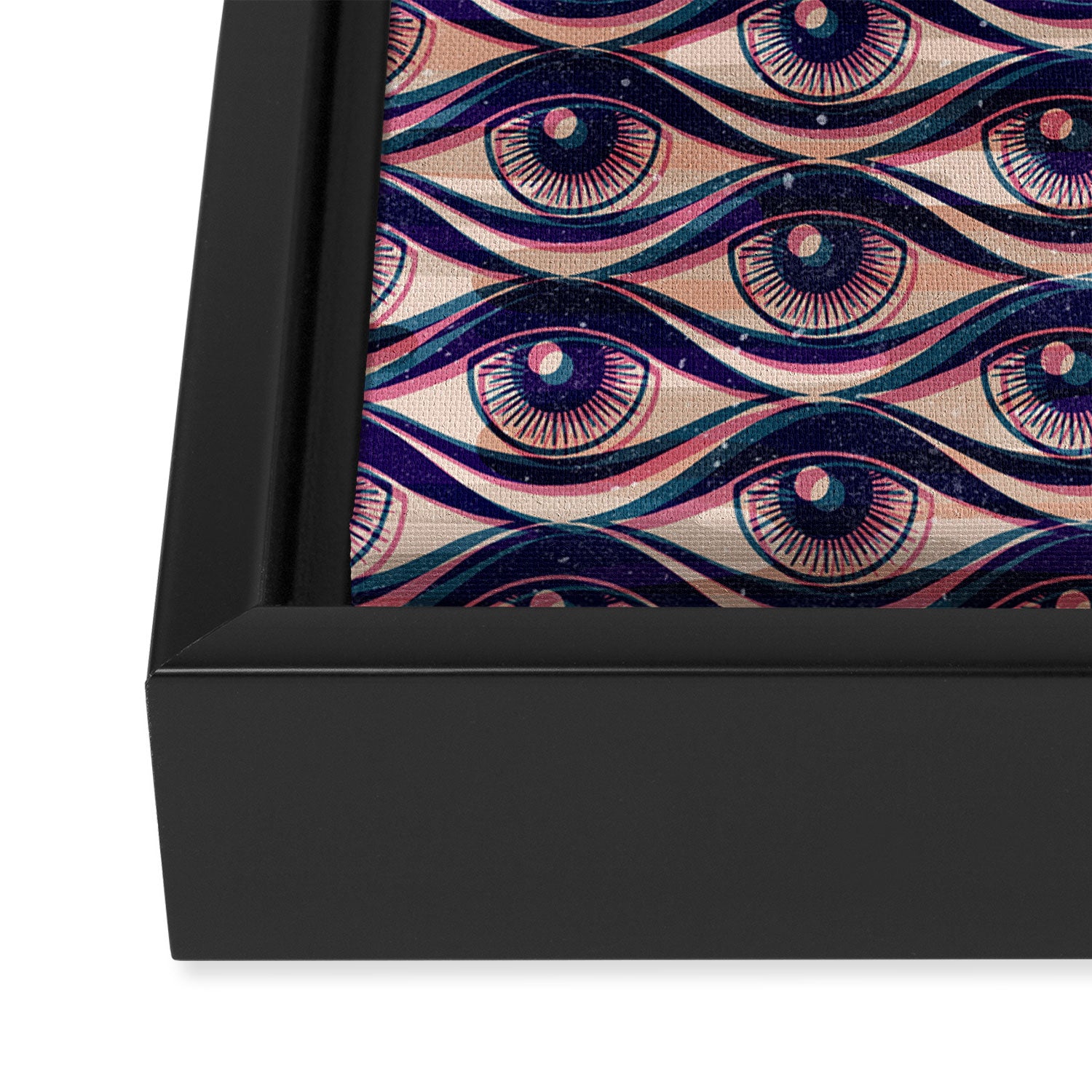 Hypnotized - vintage violet  Framed Canvas Print Gallery Image 3