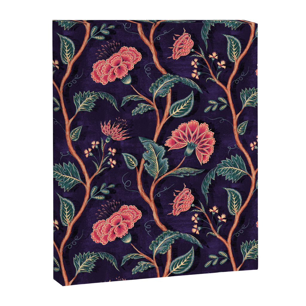 Indienne Vine - Deep Coral  Canvas Print Gallery Image 8