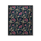 Indienne Vine - Midnight Velvet  Framed Canvas Print Gallery Image 8