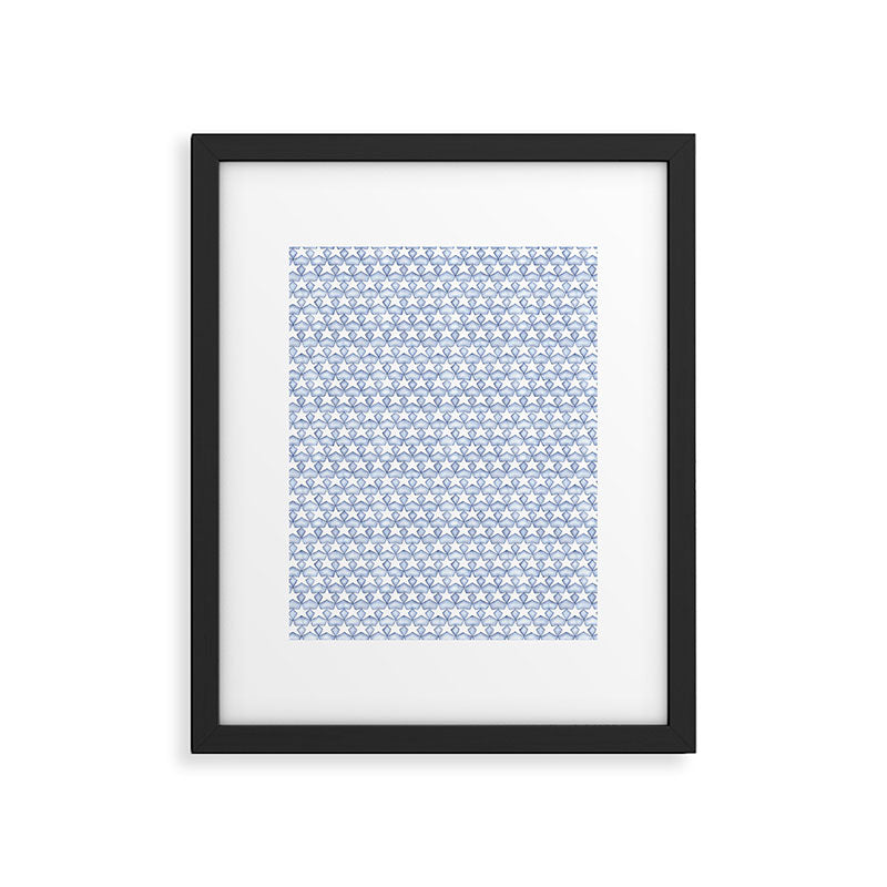 Indigo Stars Framed Art Print Gallery Image 6