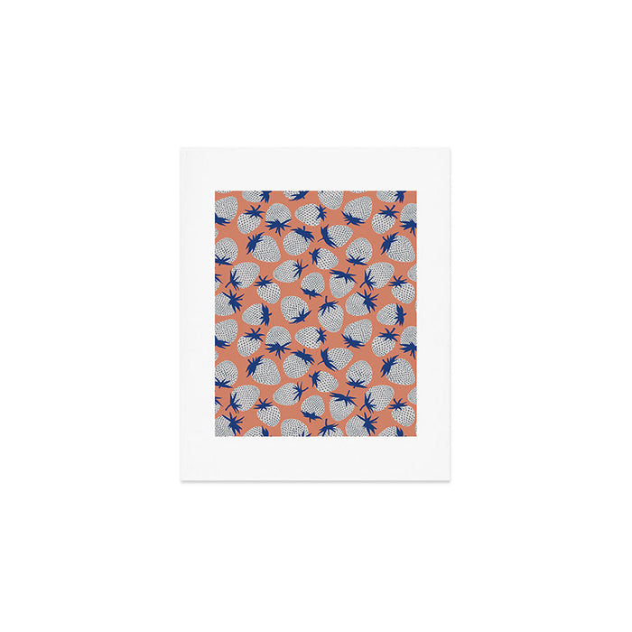 Inky Strawberries Art Print Gallery Image 1
