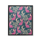 Jackalope - blue and purple  Framed Canvas Print Gallery Image 8