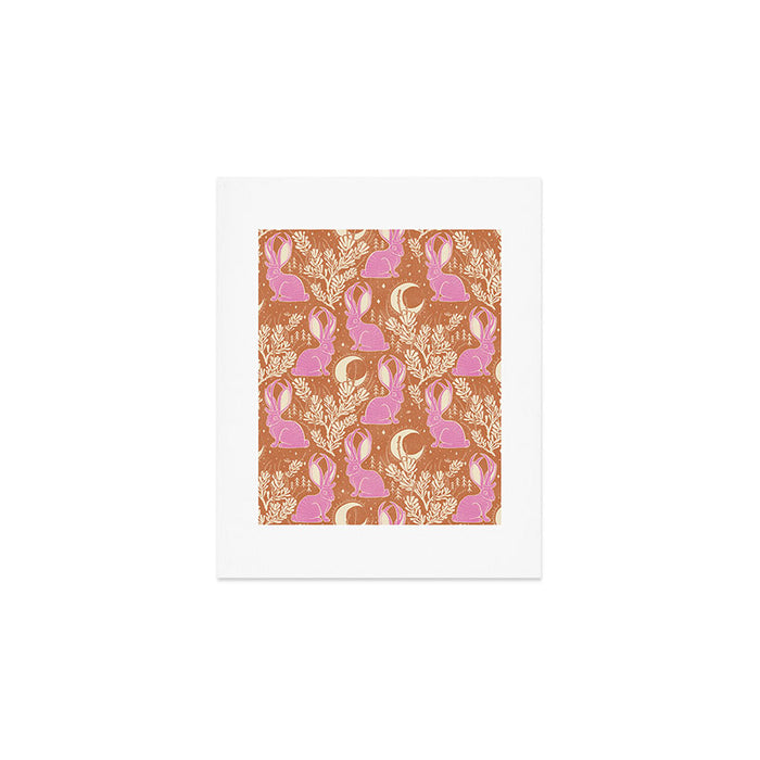 Jackalope - caramel and primrose  Art Print Gallery Image 1
