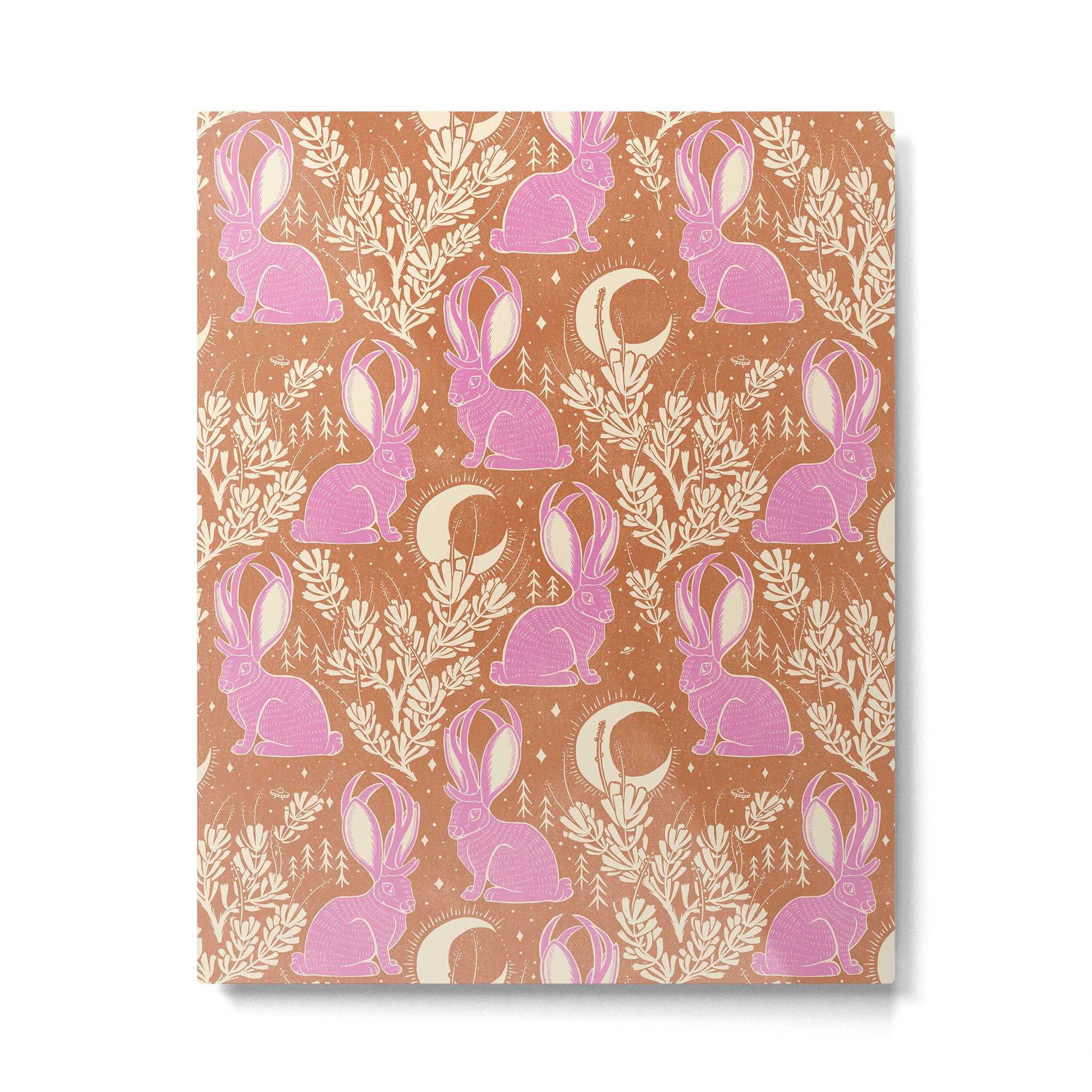 Jackalope - caramel and primrose  Metal Print Gallery Image 6