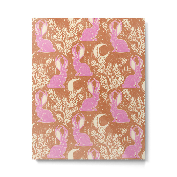 Jackalope - caramel and primrose  Metal Print Gallery Image 1
