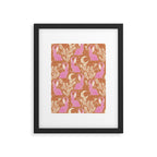Jackalope - caramel and primrose  Framed Art Print Gallery Image 6