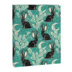 Jackalope - teal & black Canvas Print Gallery Image 8