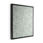 Jacobean Floral - sagebrush  Framed Canvas Print Gallery Image 2