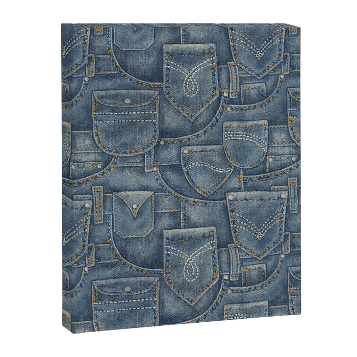 Jean Pockets - medium denim blue Canvas Print Gallery Image 1