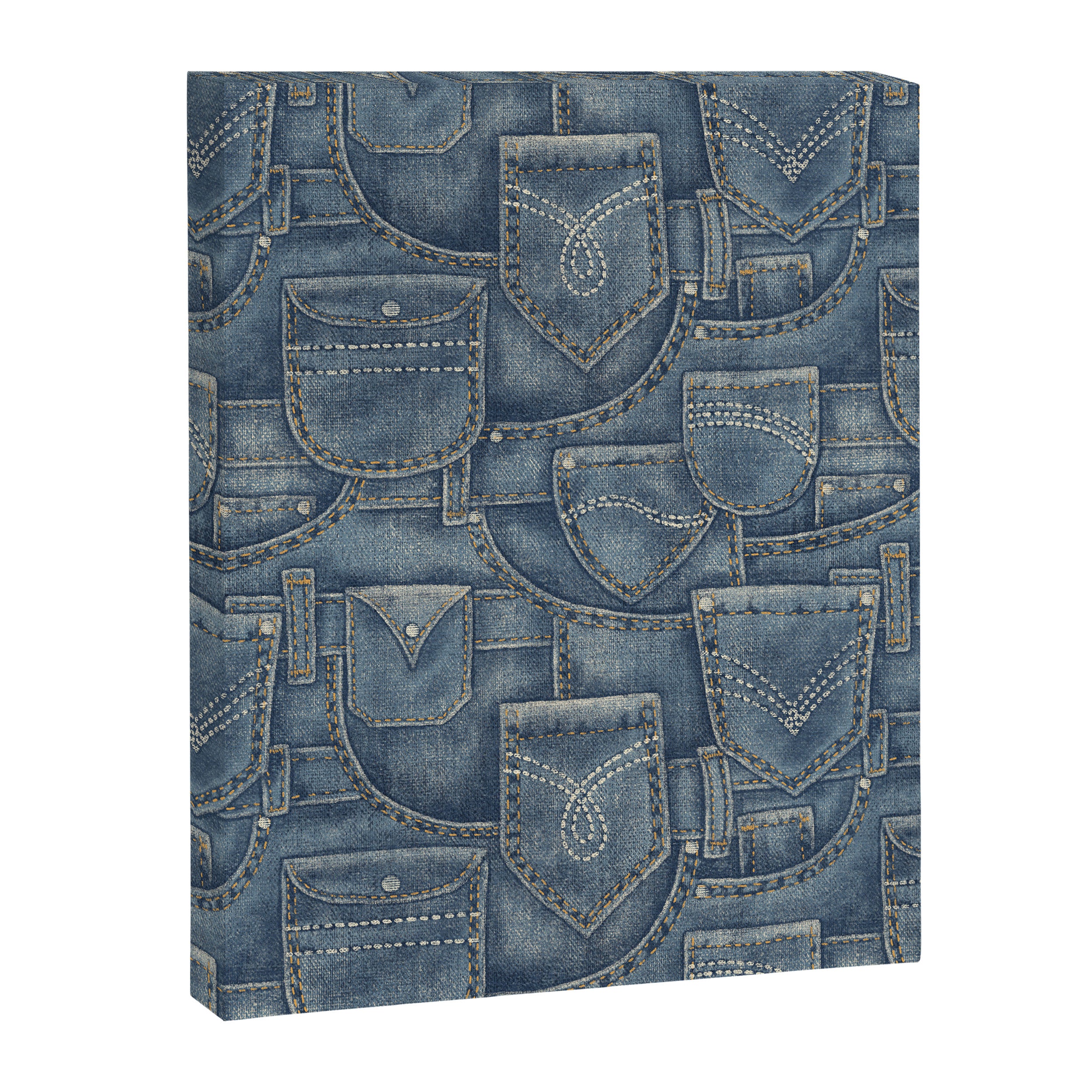 Jean Pockets - medium denim blue Canvas Print Gallery Image 8