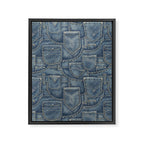 Jean Pockets - medium denim blue Framed Canvas Print Gallery Image 8