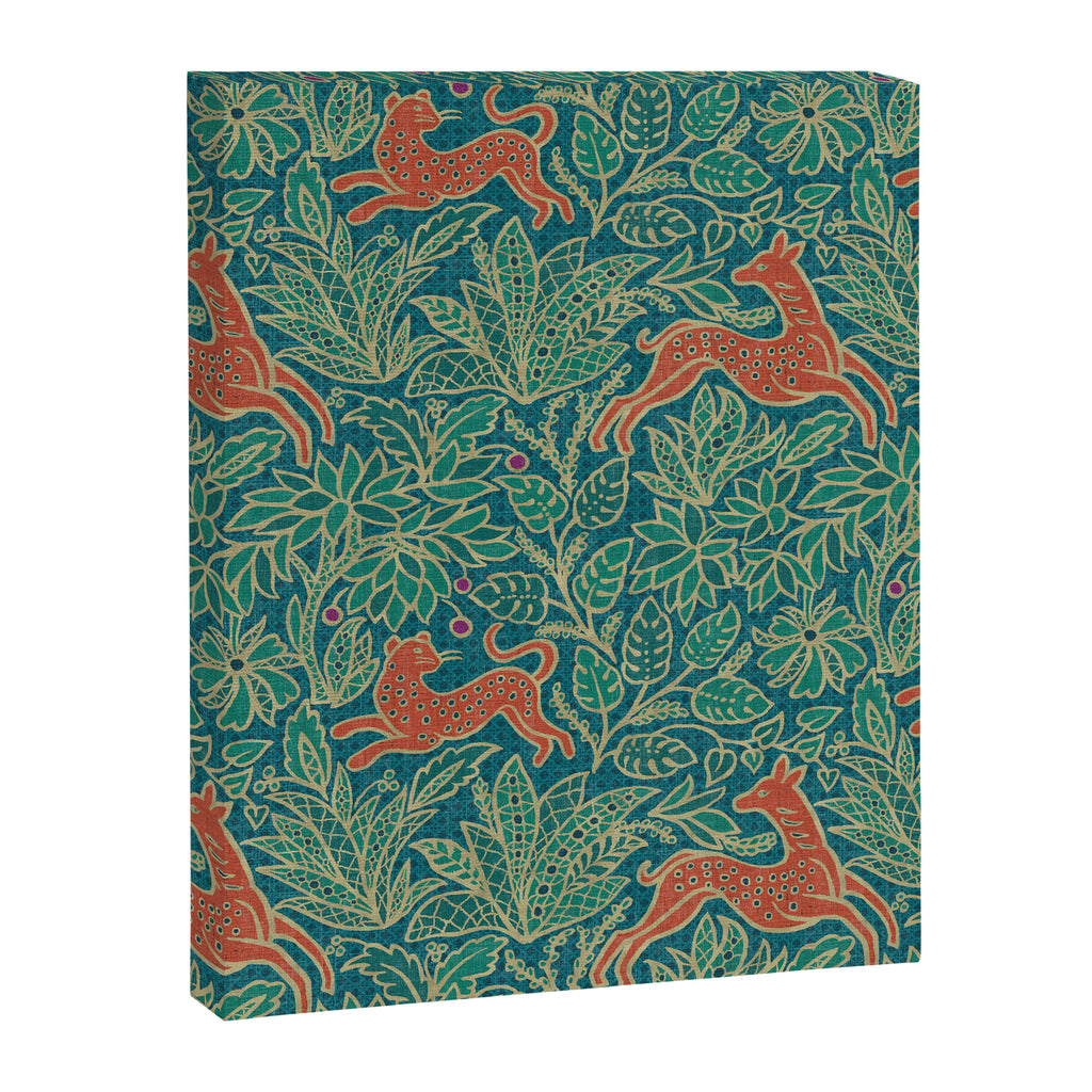 Jungle Fawn and Cat Canvas Print Gallery Image 8