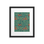 Jungle Fawn and Cat Framed Art Print Gallery Image 6