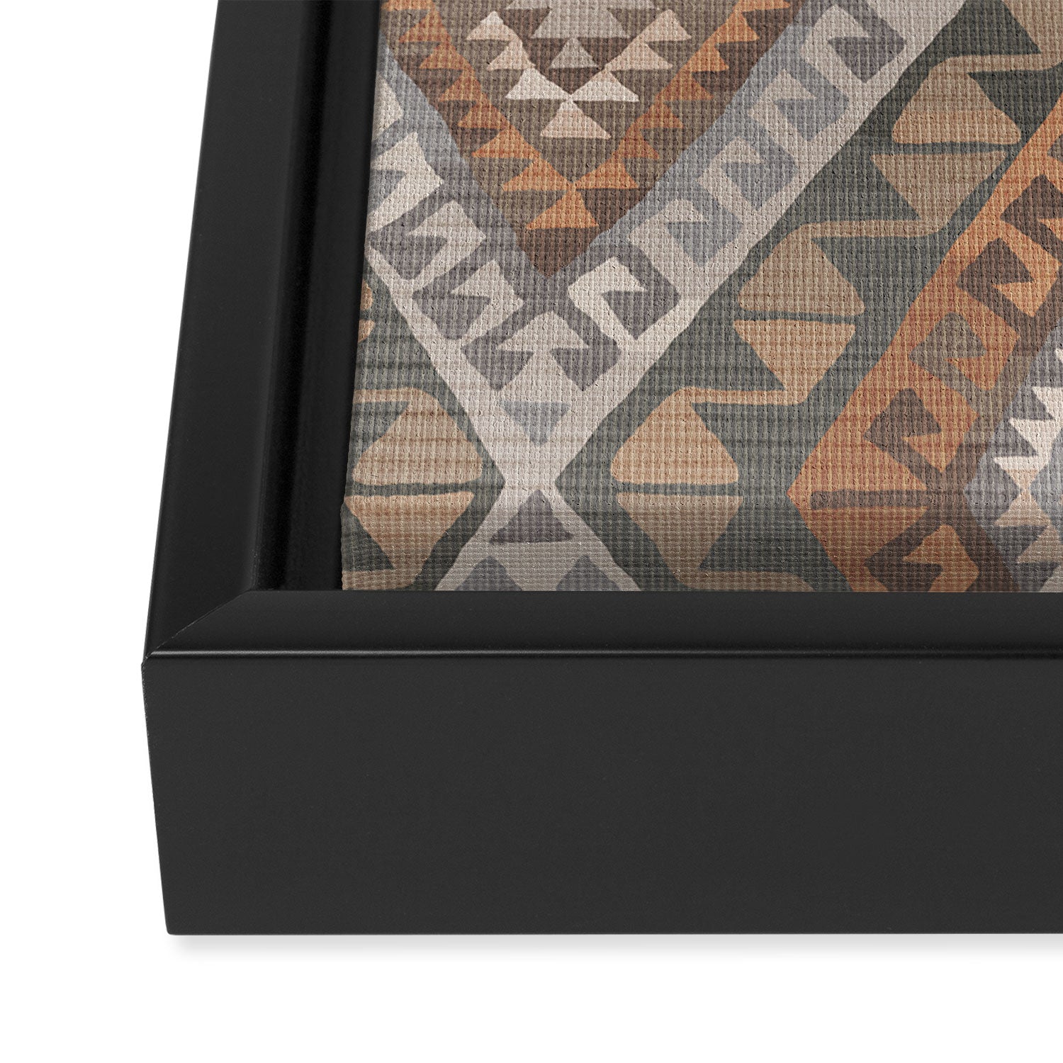 Kilim - earthy Framed Canvas Print Gallery Image 3