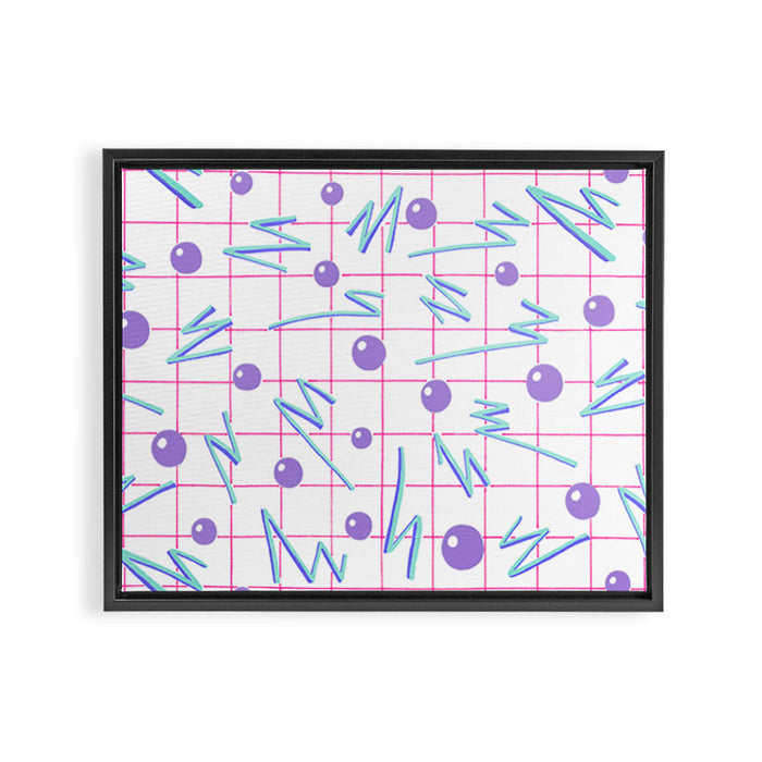 Laser Grid Framed Canvas Print Gallery Image 1