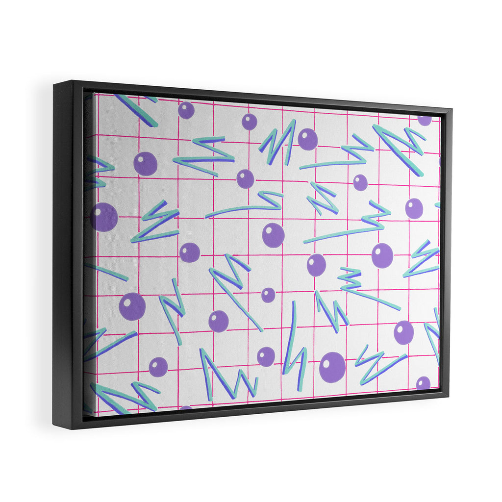 Laser Grid Framed Canvas Print Gallery Image 2