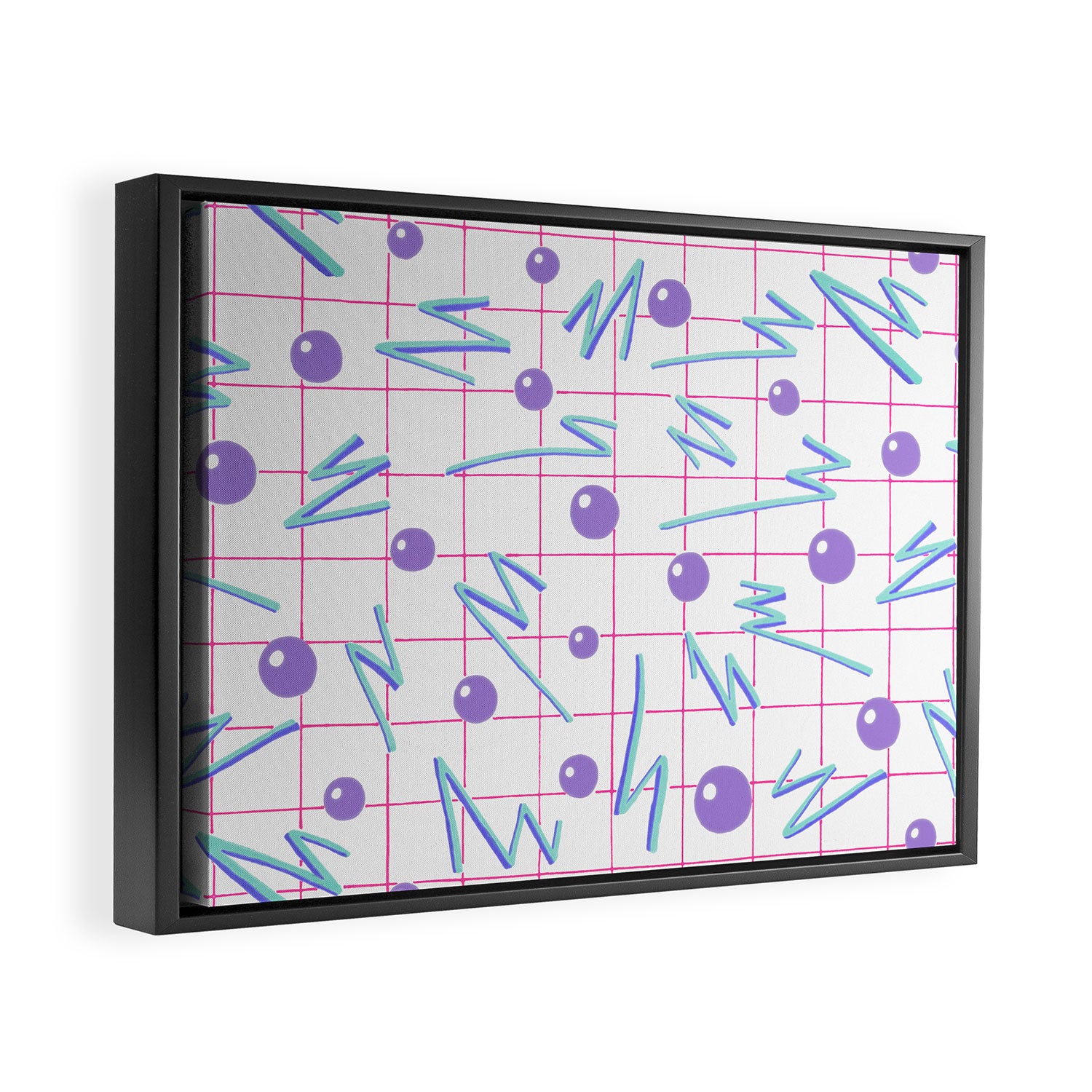 Laser Grid Framed Canvas Print Gallery Image 2