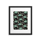 Little Camper - black, cream, and teal Framed Art Print Gallery Image 6