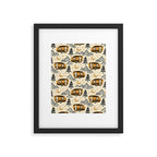 Little Camper - Cream, black, and gold Framed Art Print Gallery Image 6