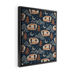 Little Camper - midnight and copper  Framed Canvas Print Gallery Image 2