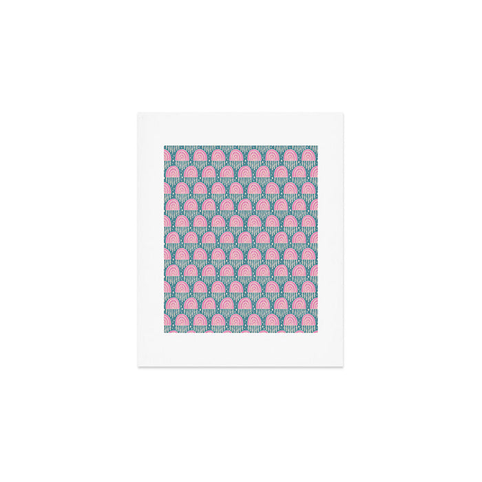 Little Rainbows - orchid and blue Art Print Gallery Image 1