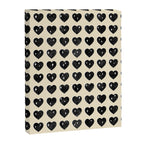Love Hearts - black and cream Canvas Print Gallery Image 8