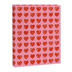 Love Hearts - red on pink Canvas Print Gallery Image 8
