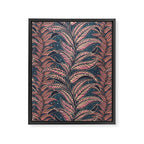 Magic Jungle Vine - midnight & peach Framed Canvas Print Gallery Image 8