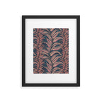 Magic Jungle Vine - midnight & peach Framed Art Print Gallery Image 6
