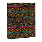 Mangatsika Mountain Stripe - Gold, pink, and teal Canvas Print Gallery Image 8