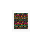 Mangatsika Mountain Stripe - Gold, pink, and teal Art Print Gallery Image 1