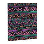 Mangatsika Mountain Stripe - Peach, Teal, Purple Canvas Print Gallery Image 8