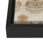 Marigold - faded terracotta and olive Framed Canvas Print Gallery Image 3