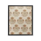 Marigold - faded terracotta and olive Framed Canvas Print Gallery Image 8