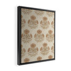 Marigold - faded terracotta and olive Framed Canvas Print Gallery Image 2