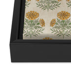 Marigold - golden yellow Framed Canvas Print Gallery Image 3