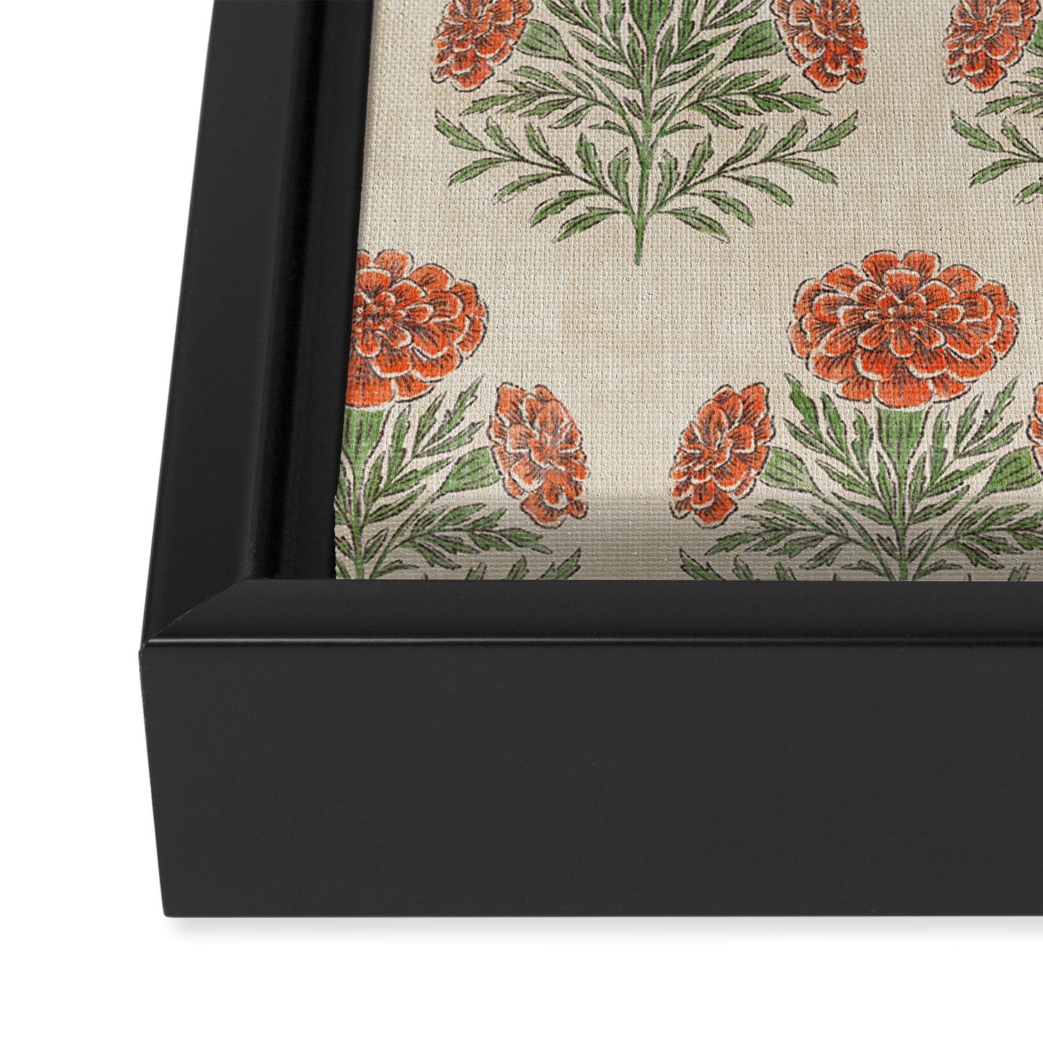 Marigold - persimmon Framed Canvas Print Gallery Image 3