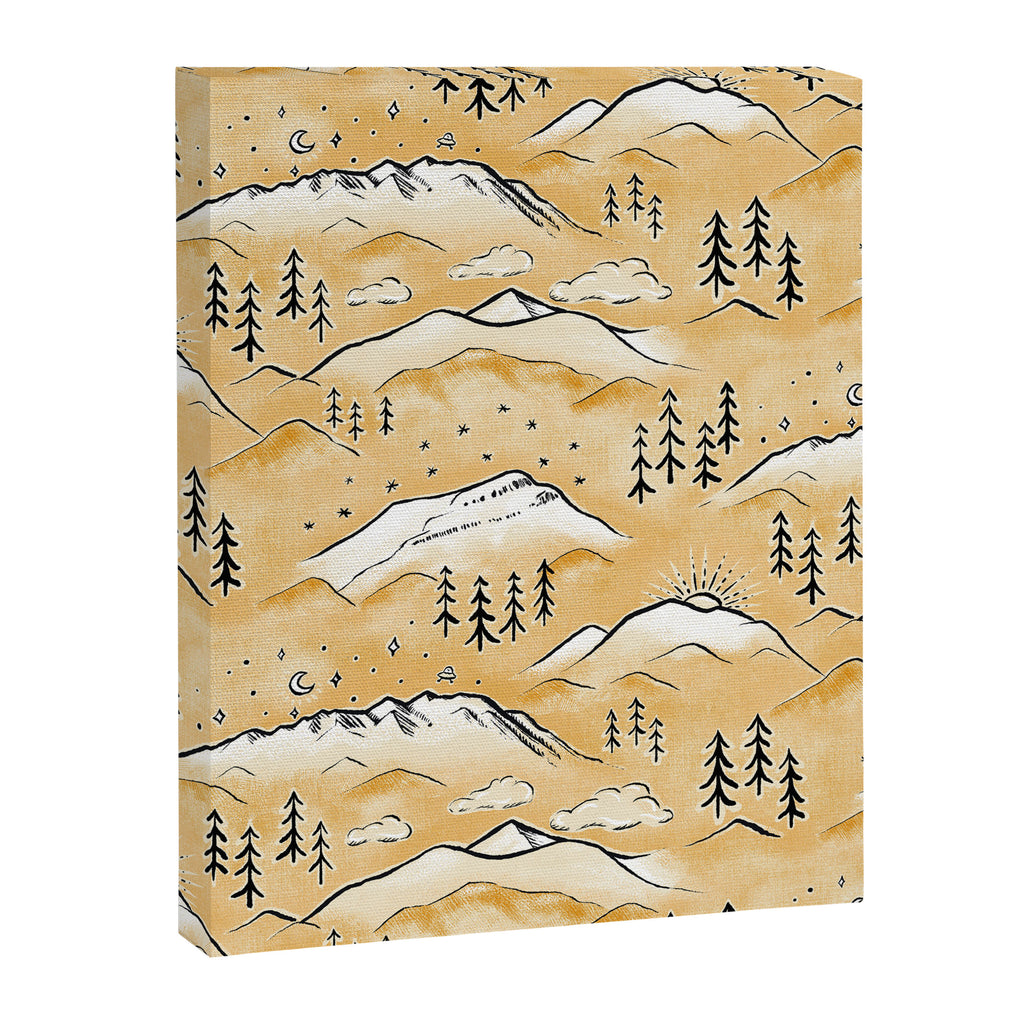 Monte Vista - marigold  Canvas Print Gallery Image 8