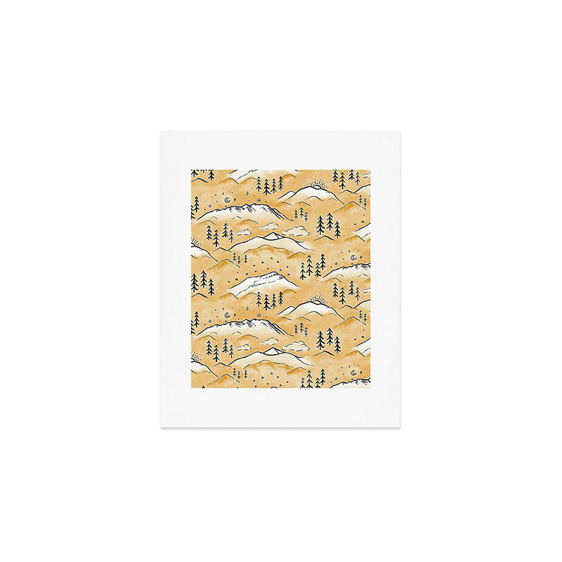 Monte Vista - marigold  Art Print Gallery Image 1