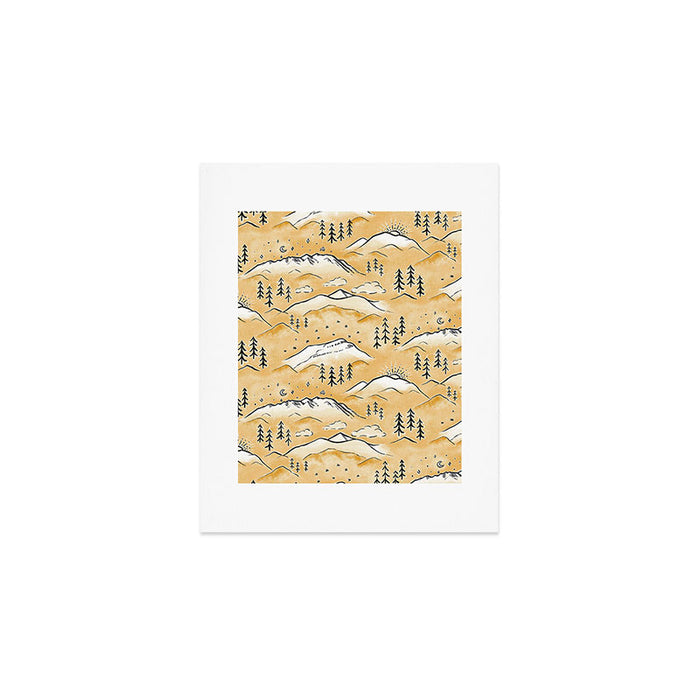 Monte Vista - marigold  Art Print Gallery Image 1