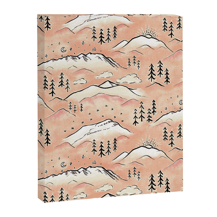 Monte Vista - peach Canvas Print Gallery Image 1
