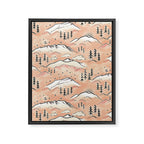 Monte Vista - peach Framed Canvas Print Gallery Image 8