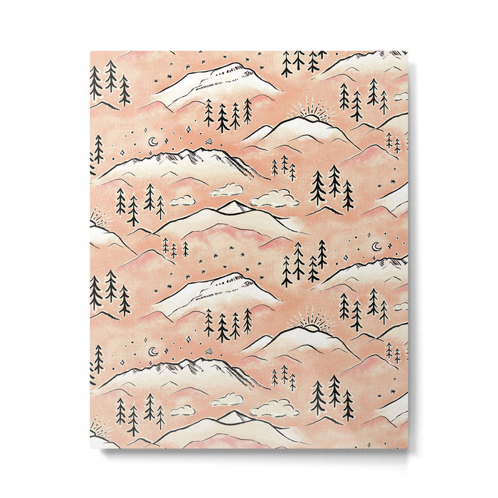 Monte Vista - peach Metal Print Gallery Image 1