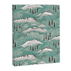 Monte Vista - Turquoise and silver Canvas Print Gallery Image 8