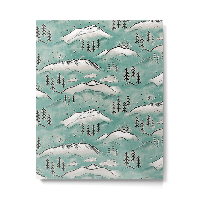 Monte Vista - Turquoise and silver Metal Print Gallery Image 1