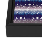Mountains & Moons Stripe Framed Canvas Print Gallery Image 3